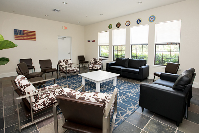 View of a group seated area at our residential substance abuse treatment program in Morriston FL