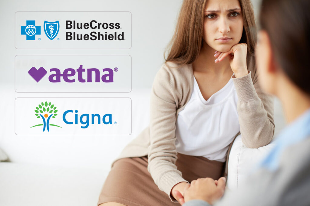Blue Cross Blue Shield, Aetna, and Cigna coverage for mental illness and substance abuse treatment