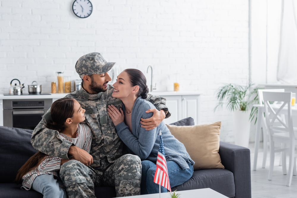 family supporting a veteran with PTSD